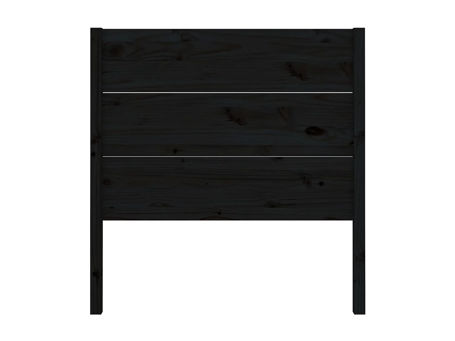 Cabecero madera maciza de pino negro 96x4x100 cm ES39827