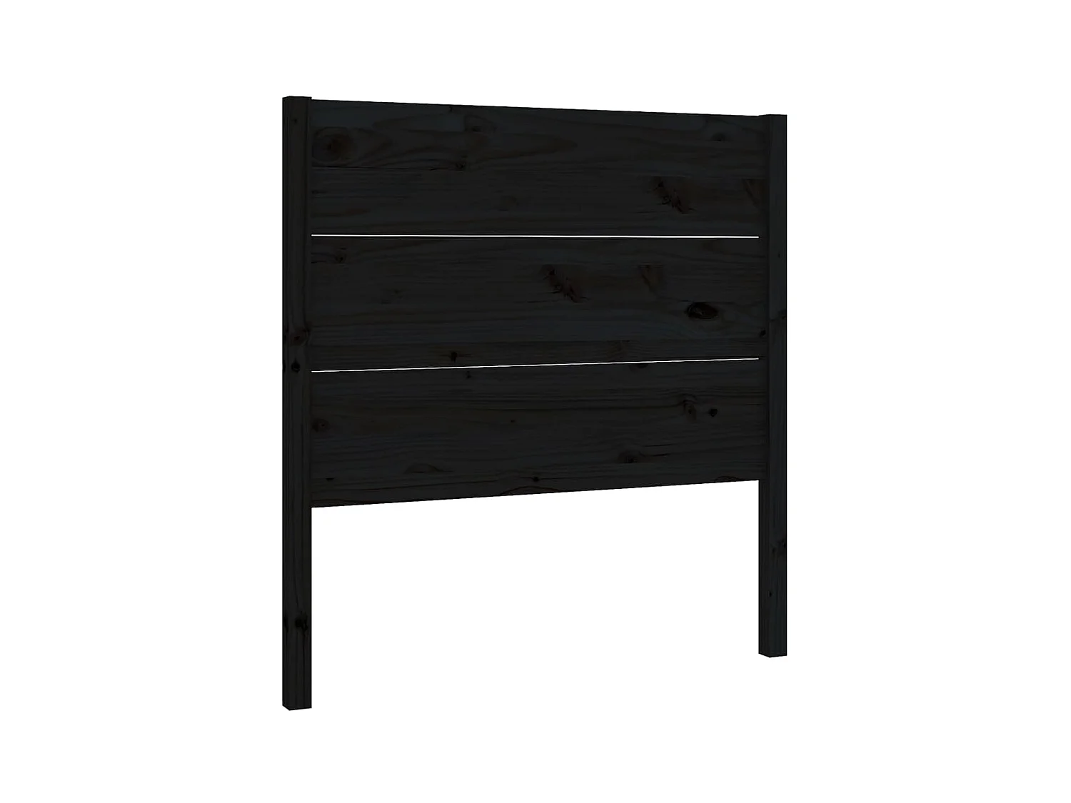 Testiera | Testata del letto per Letto Nera 96x4x100 cm in Legno Massello di Pino