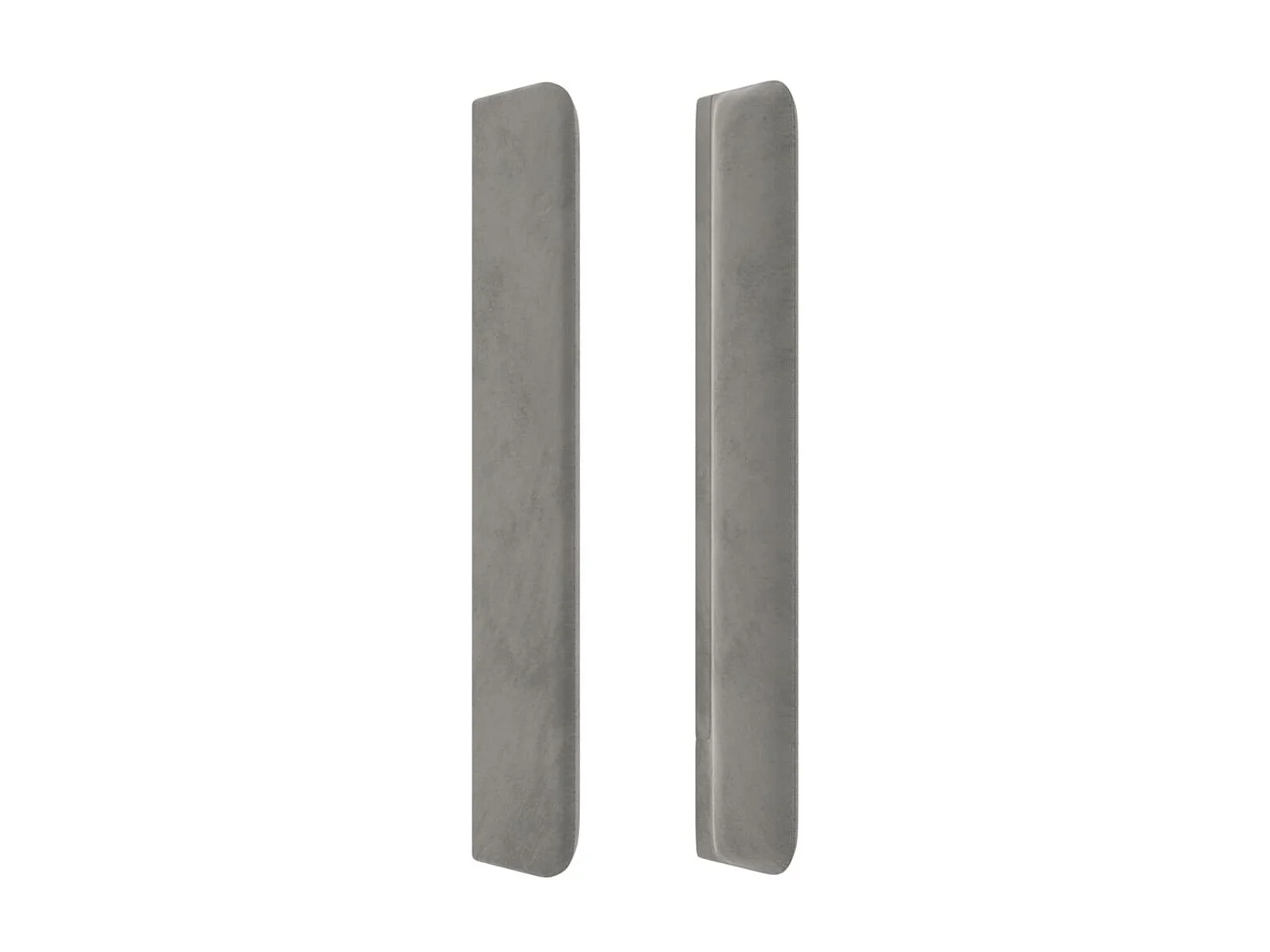 Tête de lit avec oreilles Gris clair 103x16x118/128 cm Velours POI61810 BonneVie Meuble