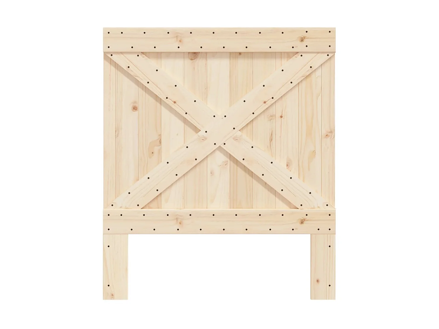 Cabecero de madera maciza de pino 90x104 cm ES59053