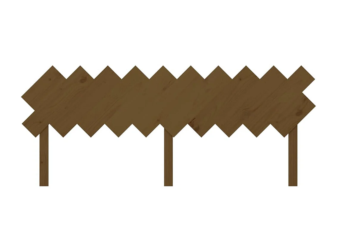 Tête de lit Marron miel 196x3x80,5 cm Bois massif de pin POI80616 BonneVie Meuble