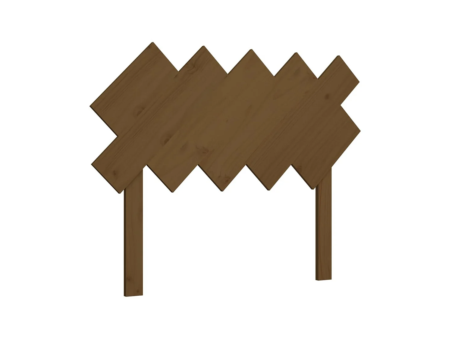 Tête de lit Marron miel 104x3x80,5 cm Bois massif de pin POI19026 BonneVie Meuble