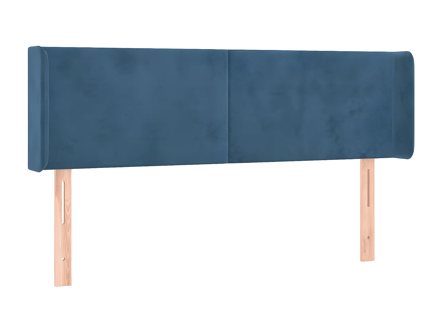 Kopfteil,Bettkopfteil mit Ohren Dunkelblau 147x16x78/88 cm Samt -gkd668300