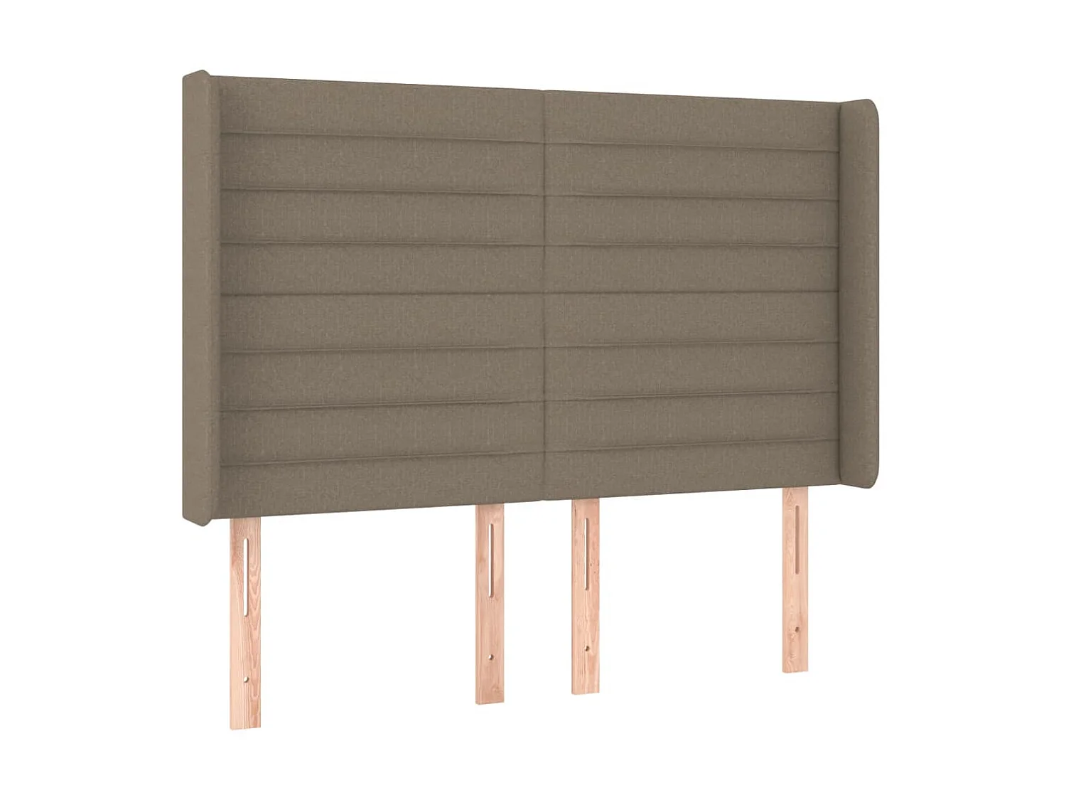 Kopfteil,Bettkopfteil mit Ohren Taupe 147x16x118/128 cm Stoff -gkd679690