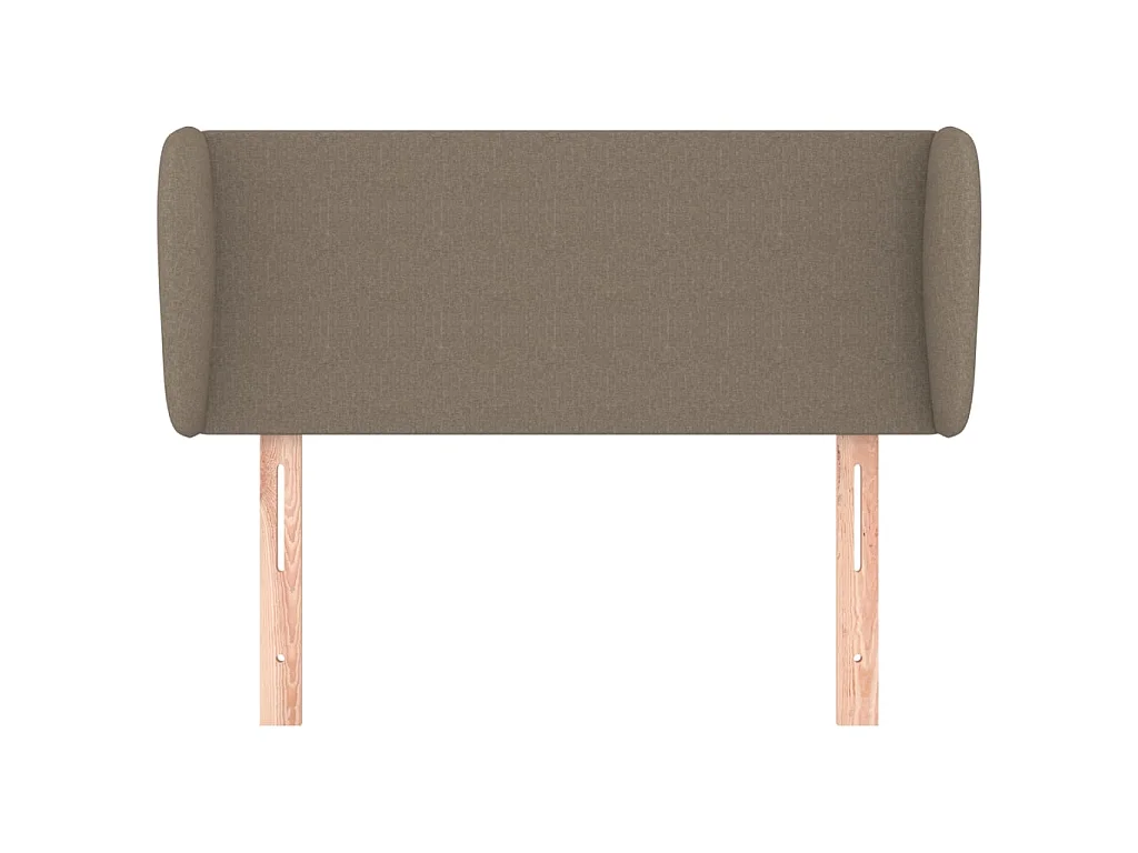 Tête de lit avec oreilles Taupe 83x23x78/88 cm Tissu POI18818 BonneVie Meuble