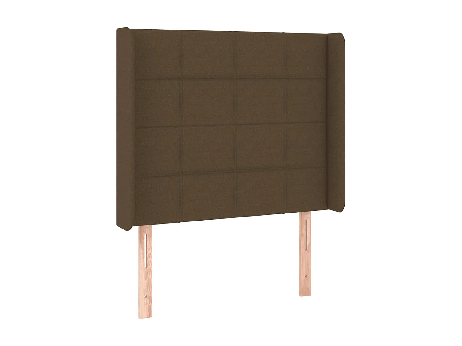 Tête de lit à LED Marron foncé 83x16x118/128 cm Tissu POI57354 BonneVie Meuble