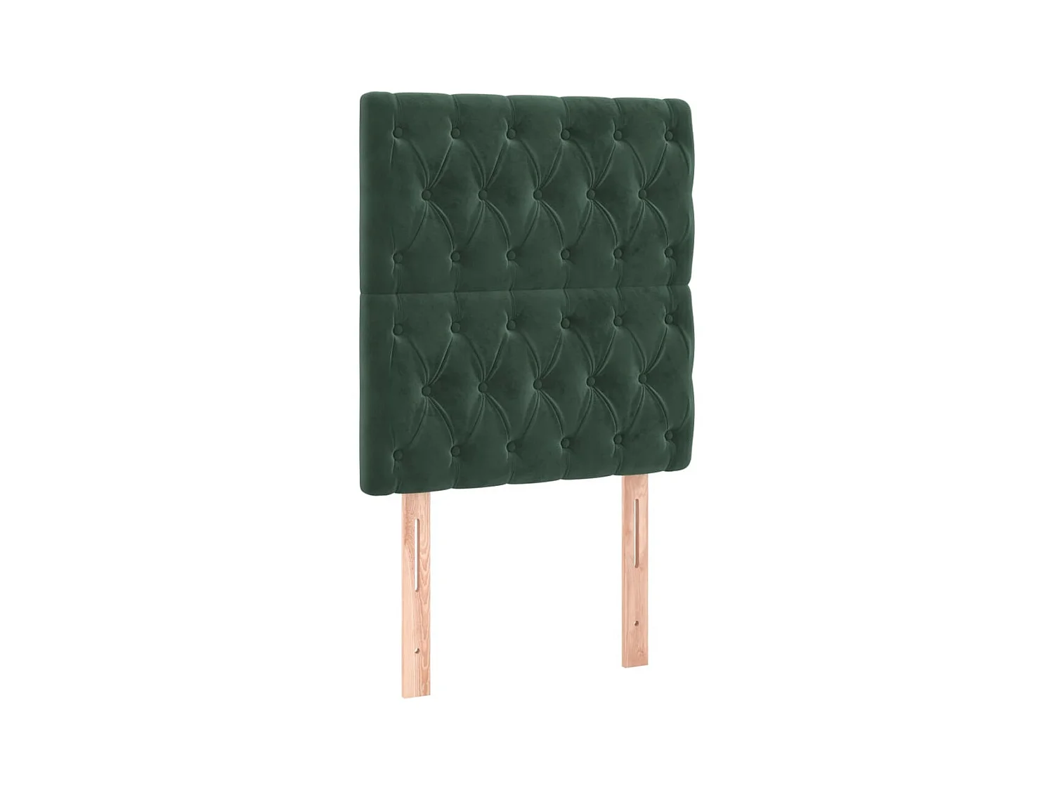 Têtes de lit 2 pcs Vert foncé 80x7x78/88 cm Velours POI34310 BonneVie Meuble