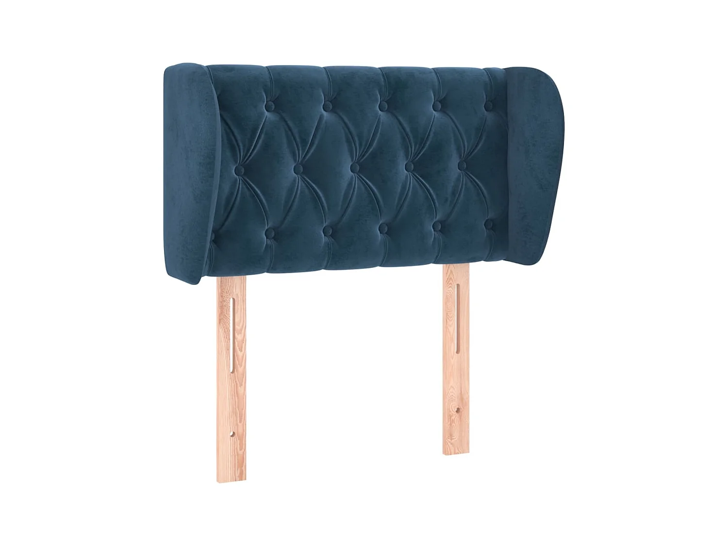 Tête de lit avec oreilles Bleu foncé 83x23x78,88 cm Velours LKC38623 BonneVie Meuble