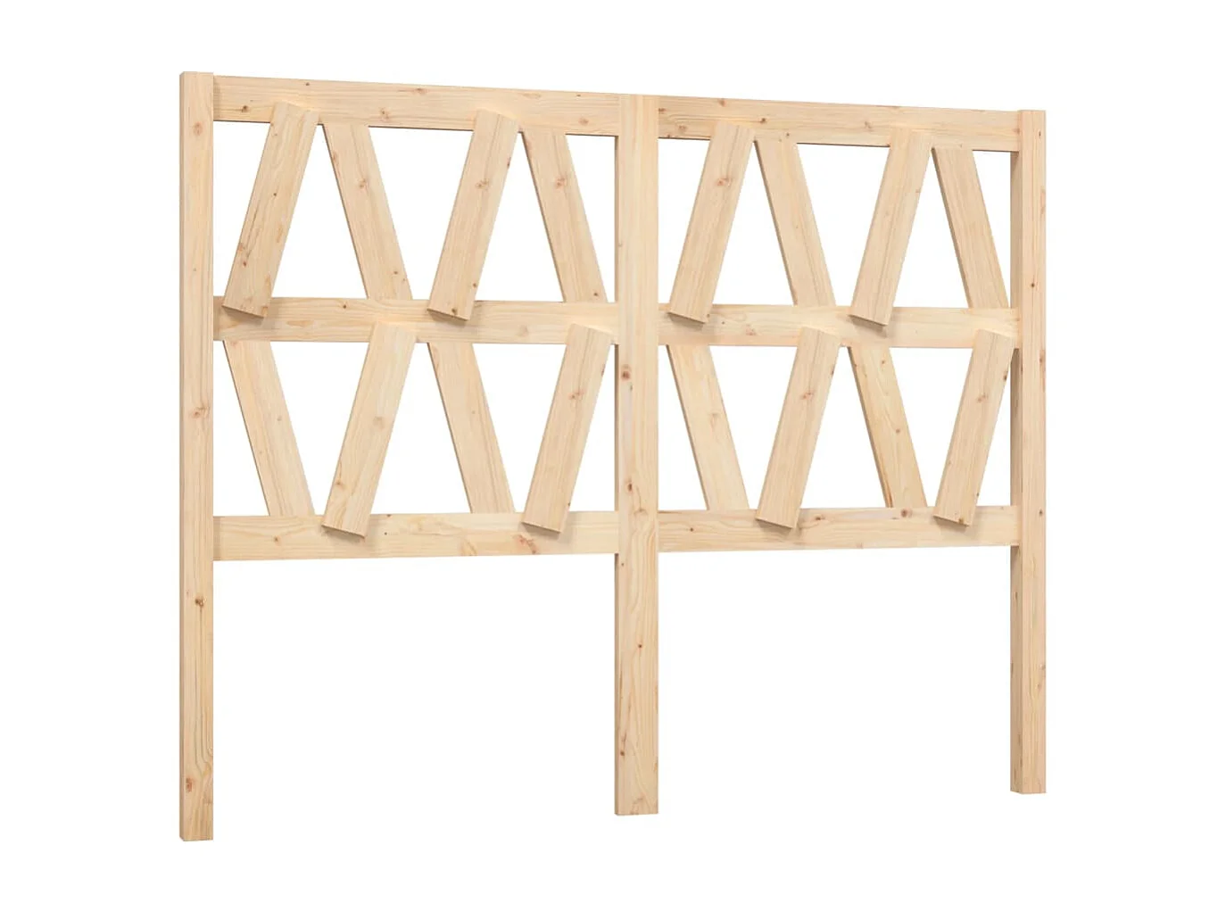 Cabecero de cama madera maciza de pino 146x4x100 cm ES66582