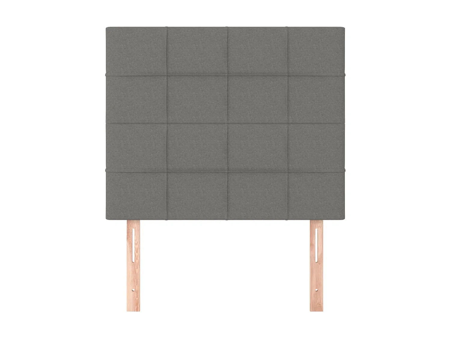 Cabeceros 2 unidades de tela gris oscuro 80x5x78/88 cm ES71527