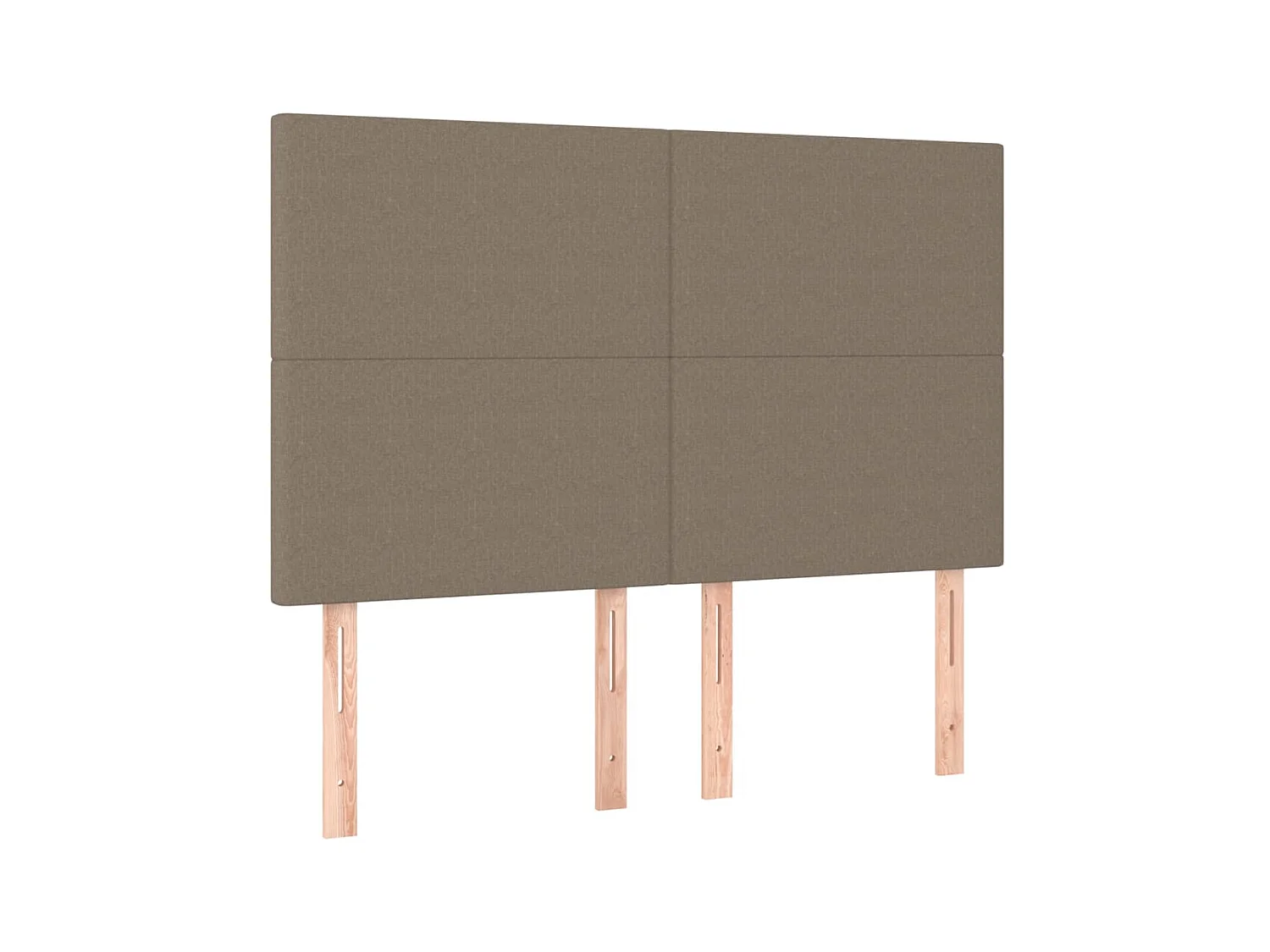 4 pcs Têtes de lit Taupe 72x5x78/88 cm Tissu POI14877 BonneVie Meuble