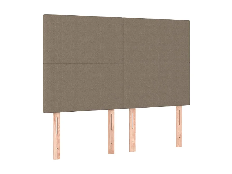 4 pcs Têtes de lit Taupe 72x5x78/88 cm Tissu POI14877 BonneVie Meuble