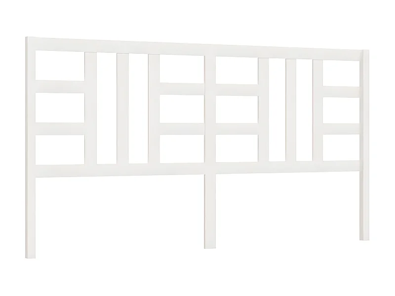 Testiera | Testata del letto per Letto Bianca 206x4x100cm in Legno Massello di Pino