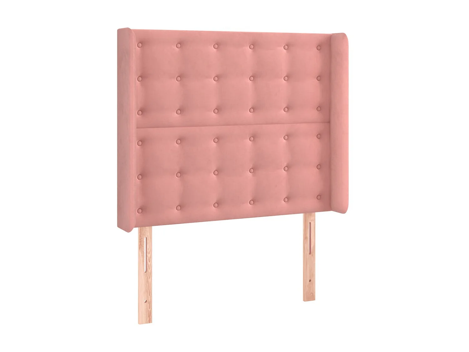 Tête de lit avec oreilles Rose 83x16x118/128 cm Velours POI17651 BonneVie Meuble