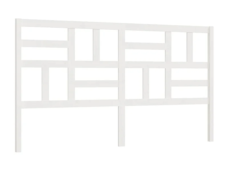 Hoofdbord 186x4x104 cm massief grenenhout wit NL400016