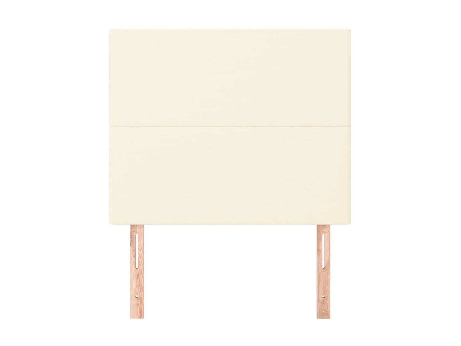 Cabeceros 2 unidades cuero sintético color crema 80x5x78/88cm ES36756