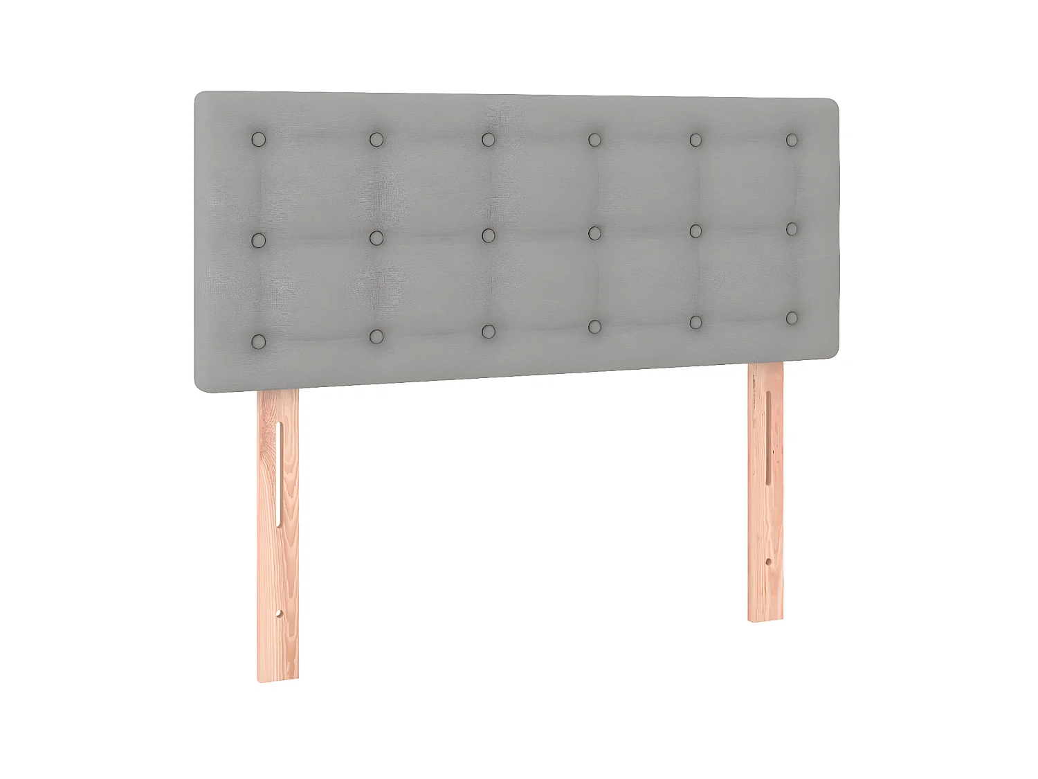 Tête de lit Gris clair 100x5x78/88 cm Tissu POI63329 BonneVie Meuble
