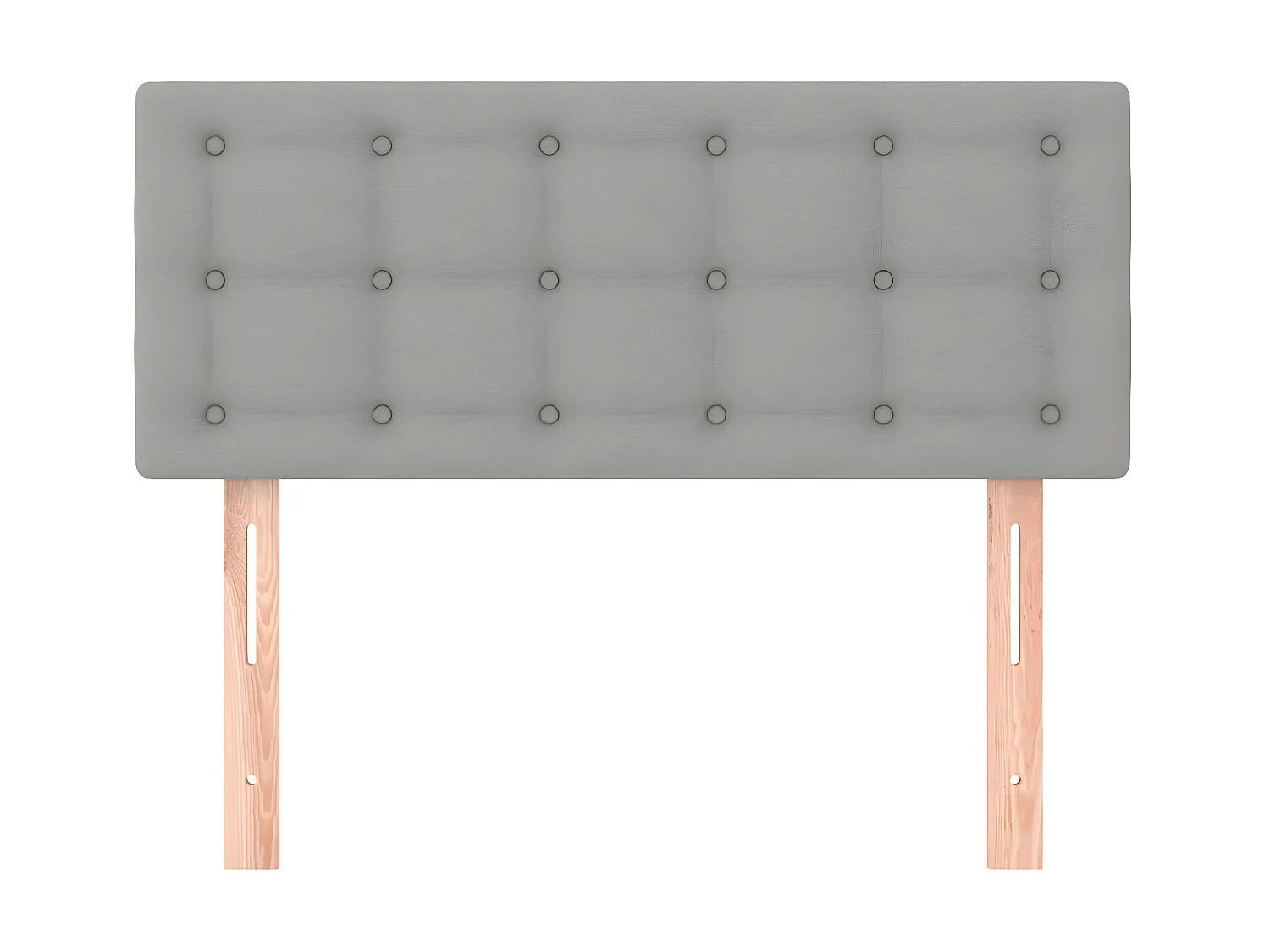 Tête de lit Gris clair 100x5x78/88 cm Tissu POI63329 BonneVie Meuble