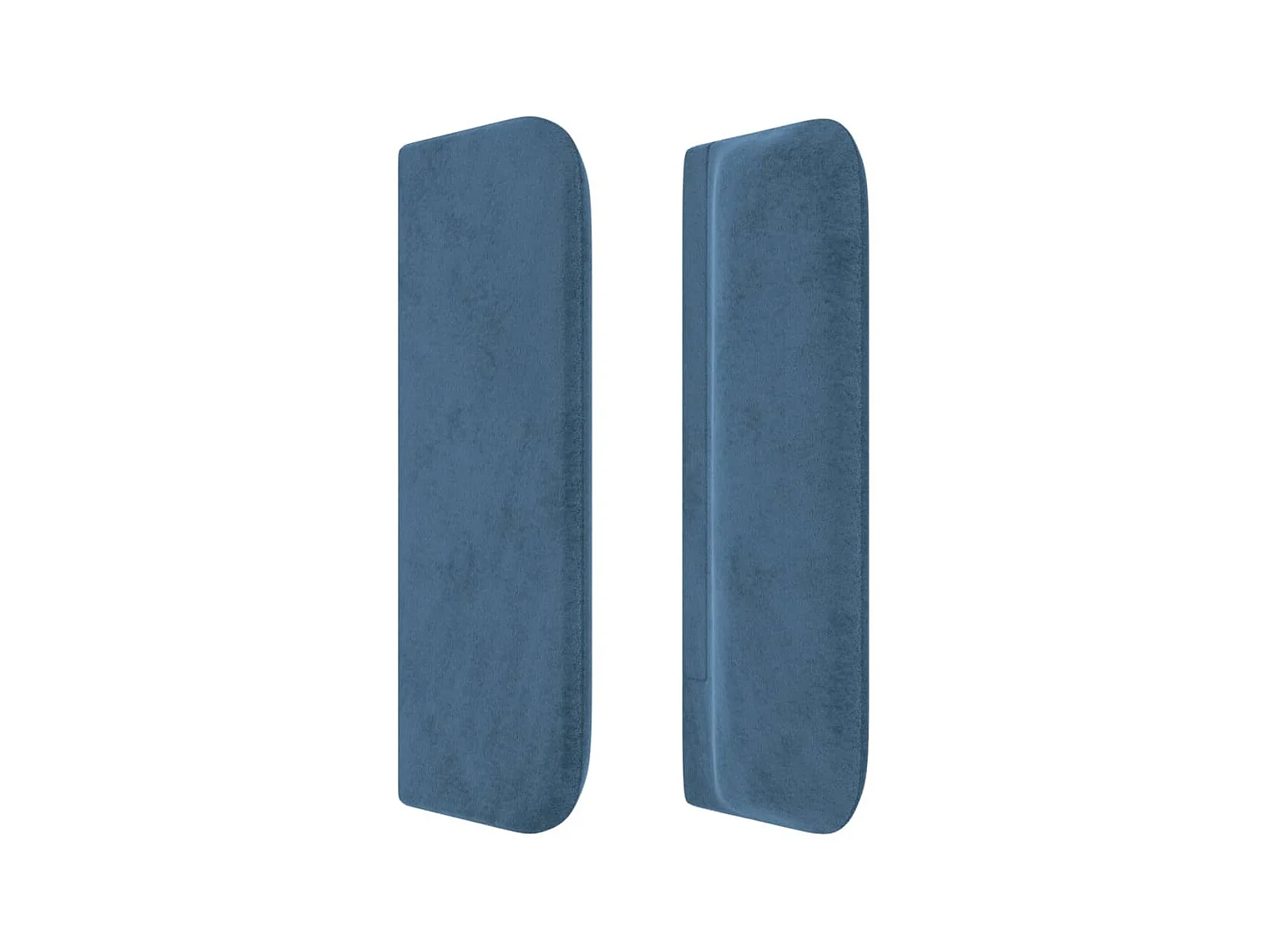 Tête de lit avec oreilles Bleu foncé 183x16x78/88 cm Velours POI60347 BonneVie Meuble