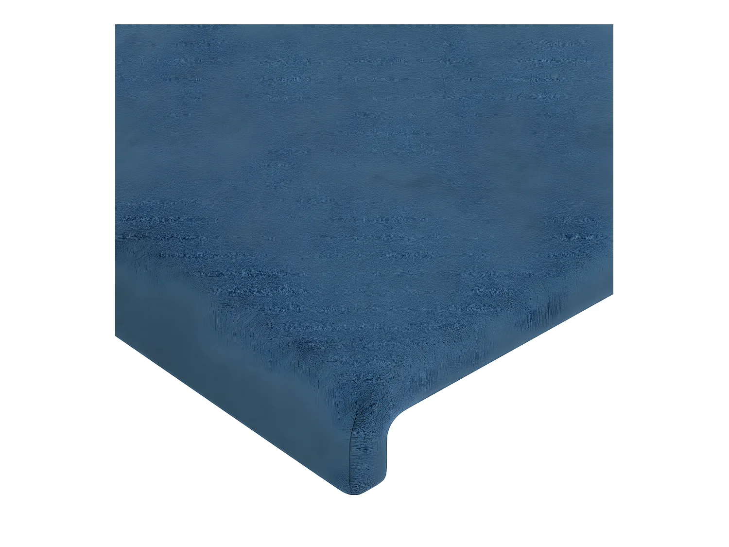 Tête de lit avec oreilles Bleu foncé 183x16x78/88 cm Velours POI60347 BonneVie Meuble