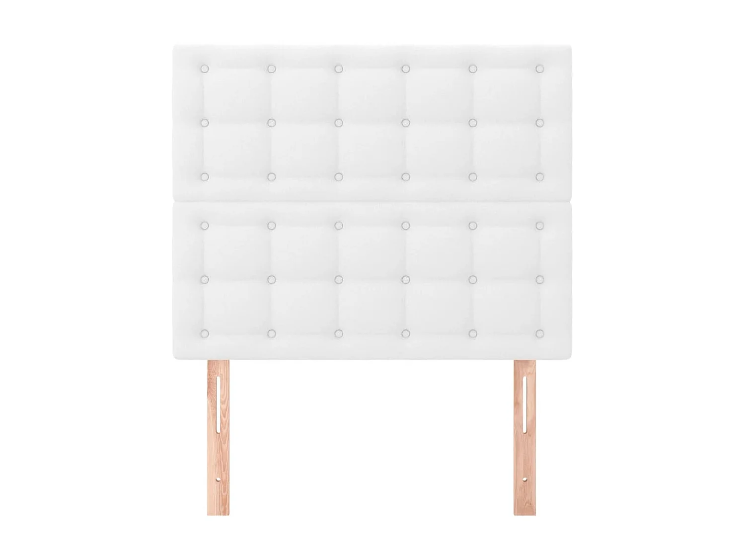 Têtes de lit 2 pcs Blanc 90x5x78/88 cm Similicuir POI72056 BonneVie Meuble