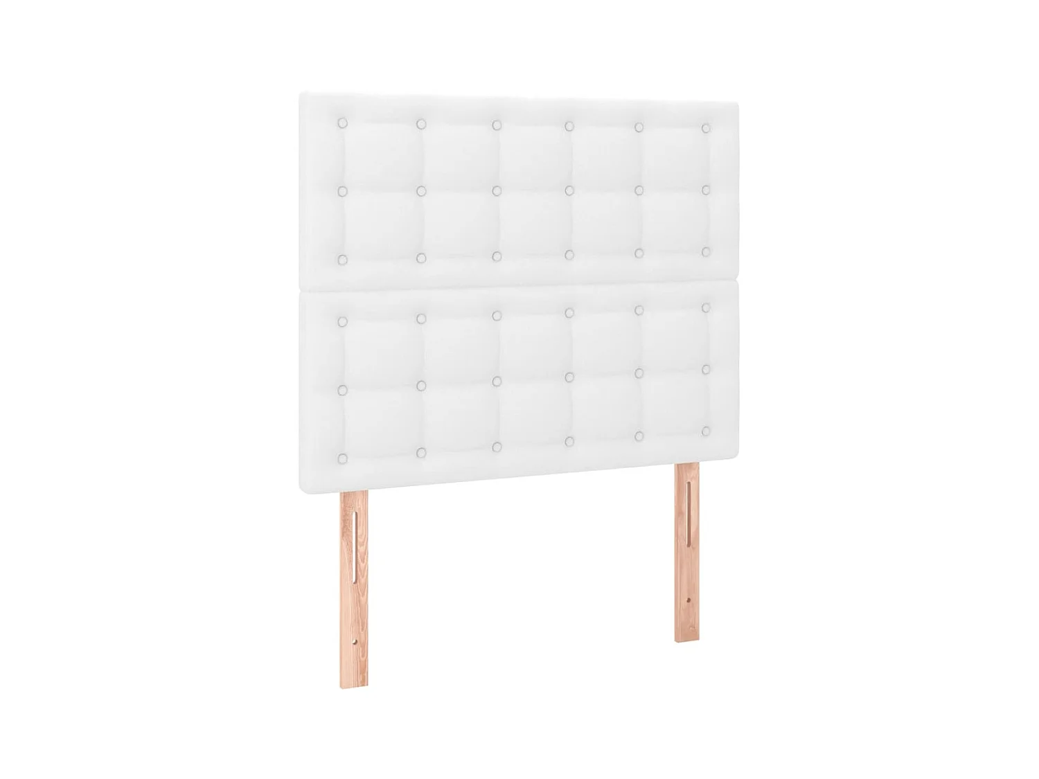 Têtes de lit 2 pcs Blanc 90x5x78/88 cm Similicuir POI72056 BonneVie Meuble