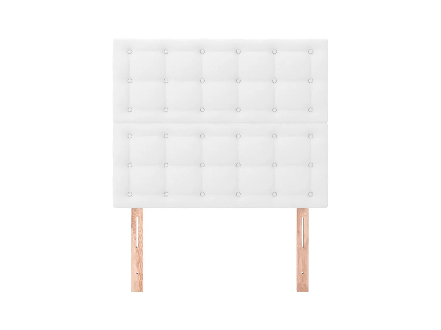 Têtes de lit 2 pcs Blanc 90x5x78/88 cm Similicuir POI72056 BonneVie Meuble