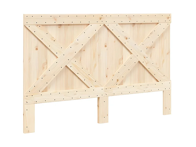 Testiera | Testata del letto 160x104 cm in Legno Massello di Pino