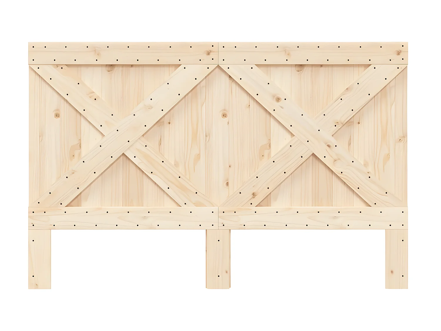 Tête de lit 160x104 cm bois massif de pin POI70605 BonneVie Meuble