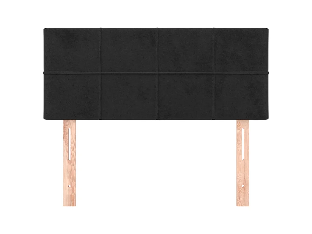 Tête de lit Noir 100x5x78/88 cm Velours POI40110 BonneVie Meuble
