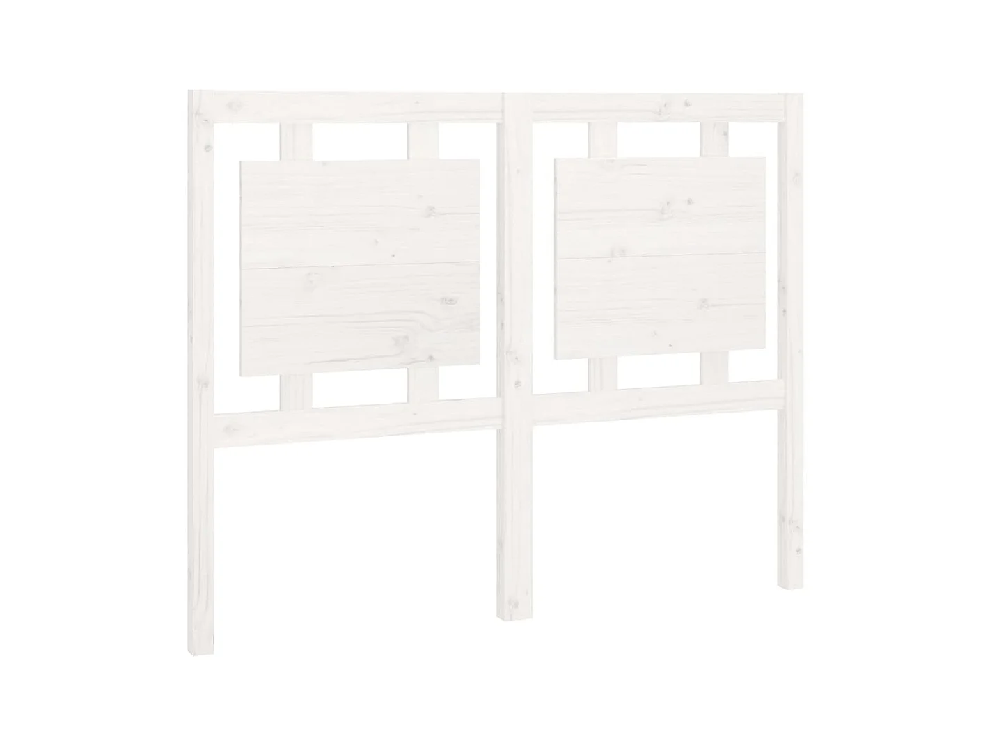 Cabeceira de cama 125,5x4x100 cm madeira de pinho maciça branco PT765505