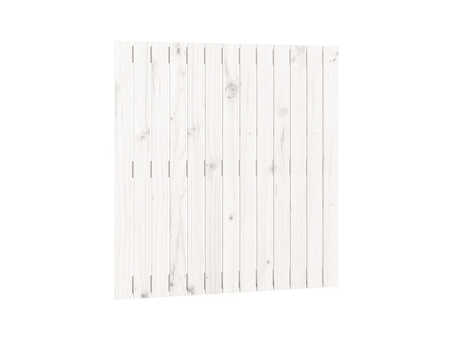 Tête de lit murale Blanc 82,5x3x90 cm Bois massif de pin POI50546 BonneVie Meuble