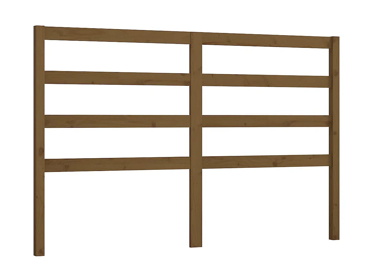Cabeceira de cama 156x4x100 cm pinho maciço castanho mel PT862136
