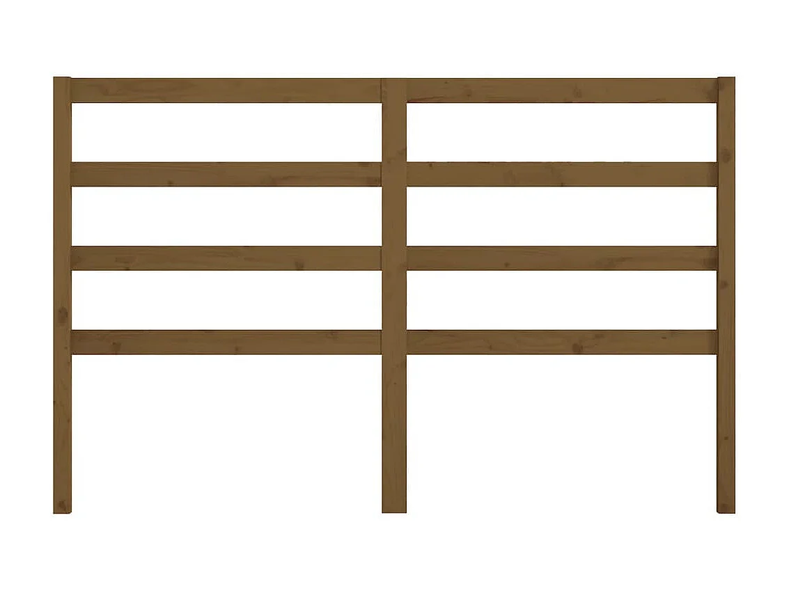 Cabeceira de cama 156x4x100 cm pinho maciço castanho mel PT862136