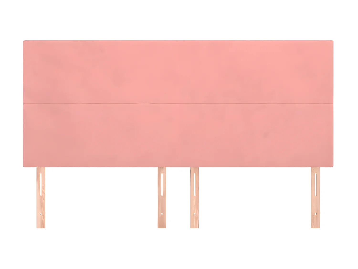 Têtes de lit 4 pcs Rose 90x5x78/88 cm Velours POI45588 BonneVie Meuble