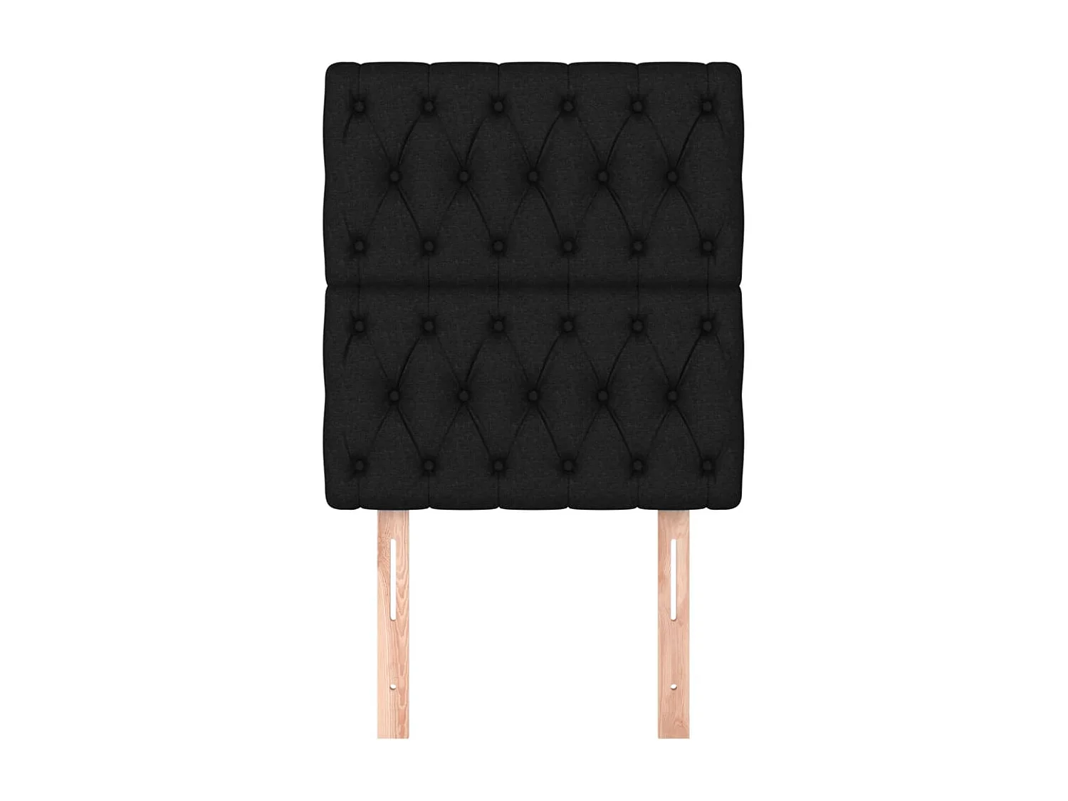 Têtes de lit 2 pcs Noir 80x7x78/88 cm Tissu POI95305 BonneVie Meuble