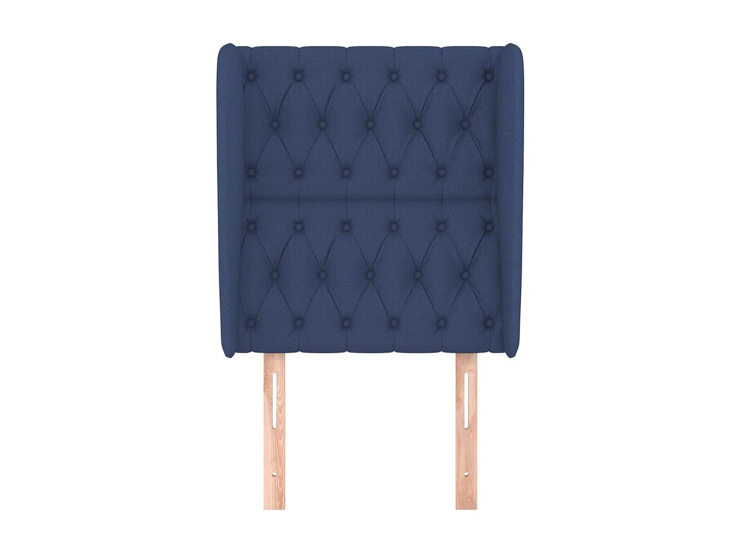 Cabeceira de cama c/ abas tecido 83x23x118/128 cm azul PT922438