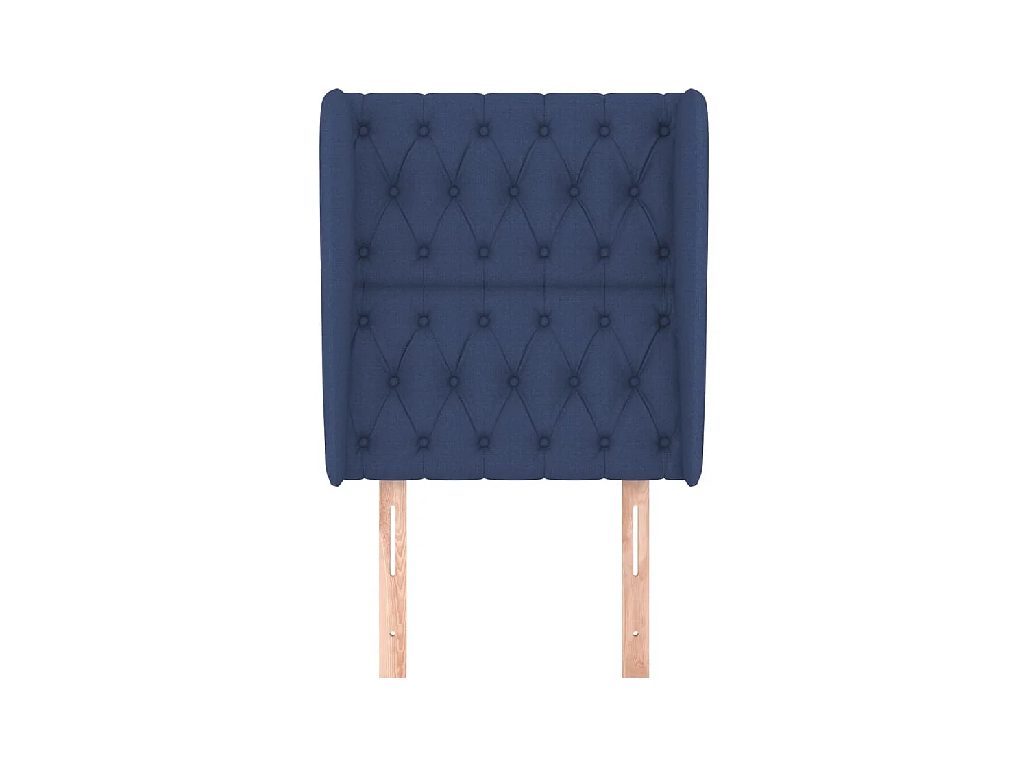 Tête de lit avec oreilles Bleu 83x23x118/128 cm Tissu POI27876 BonneVie Meuble