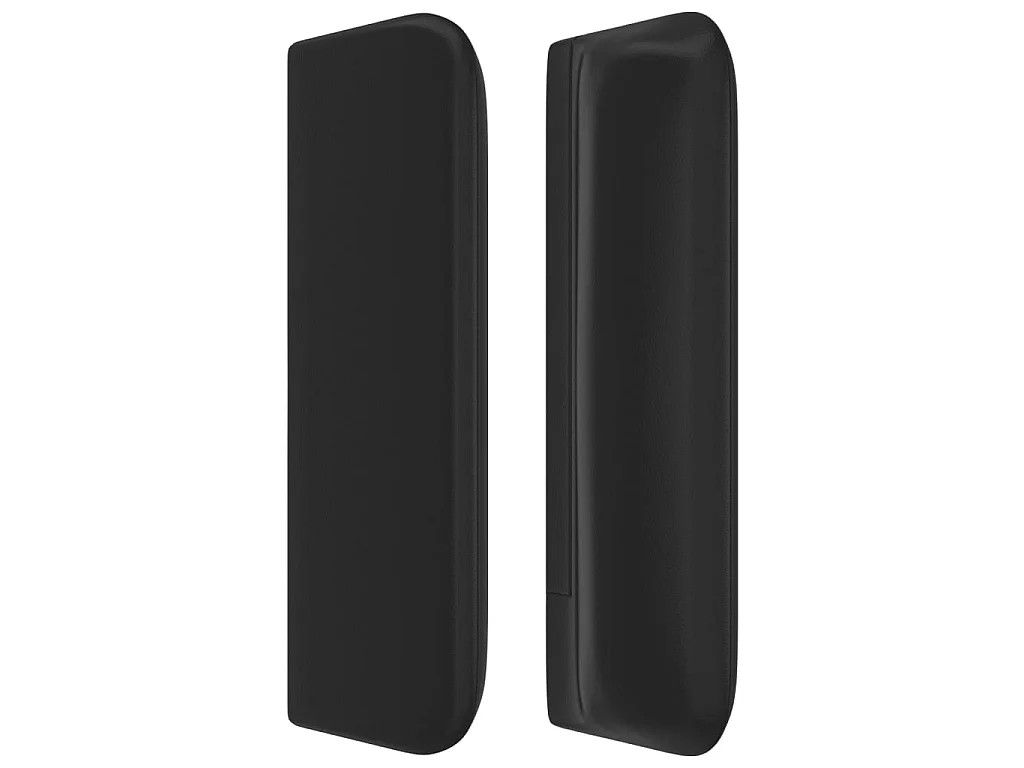 Tête de lit avec oreilles Noir 103x16x78/88 cm Similicuir POI73935 BonneVie Meuble