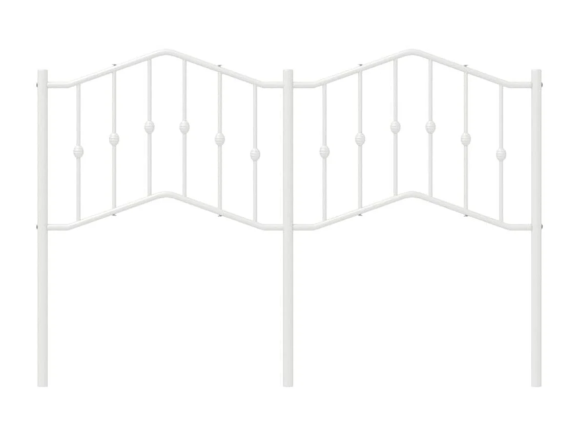 Tête de lit métal blanc 150 cm POI71712 BonneVie Meuble
