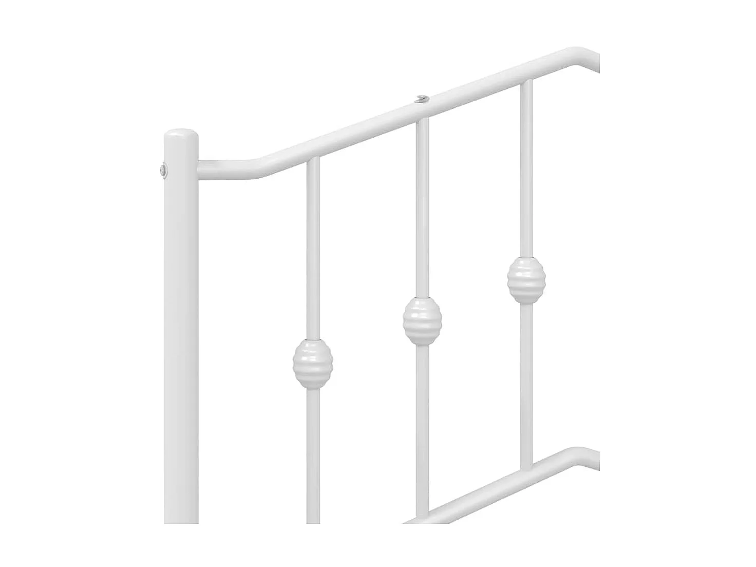 Tête de lit métal blanc 150 cm POI71712 BonneVie Meuble