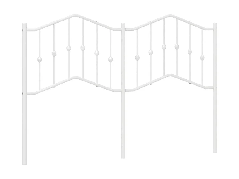 Tête de lit métal blanc 150 cm POI71712 BonneVie Meuble