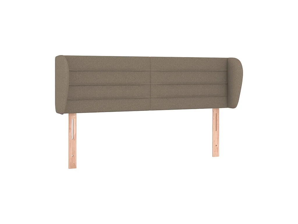 Testiera | Testata del letto ad Orecchio Tortora 147x23x78/88 cm in Tessuto