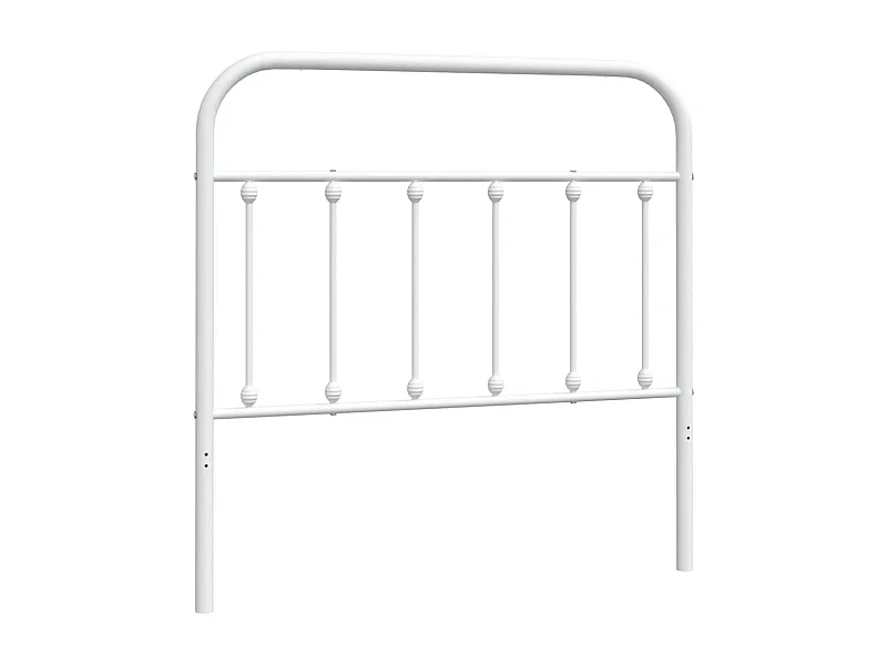 Tête de lit métal blanc 100 cm POI51767 BonneVie Meuble