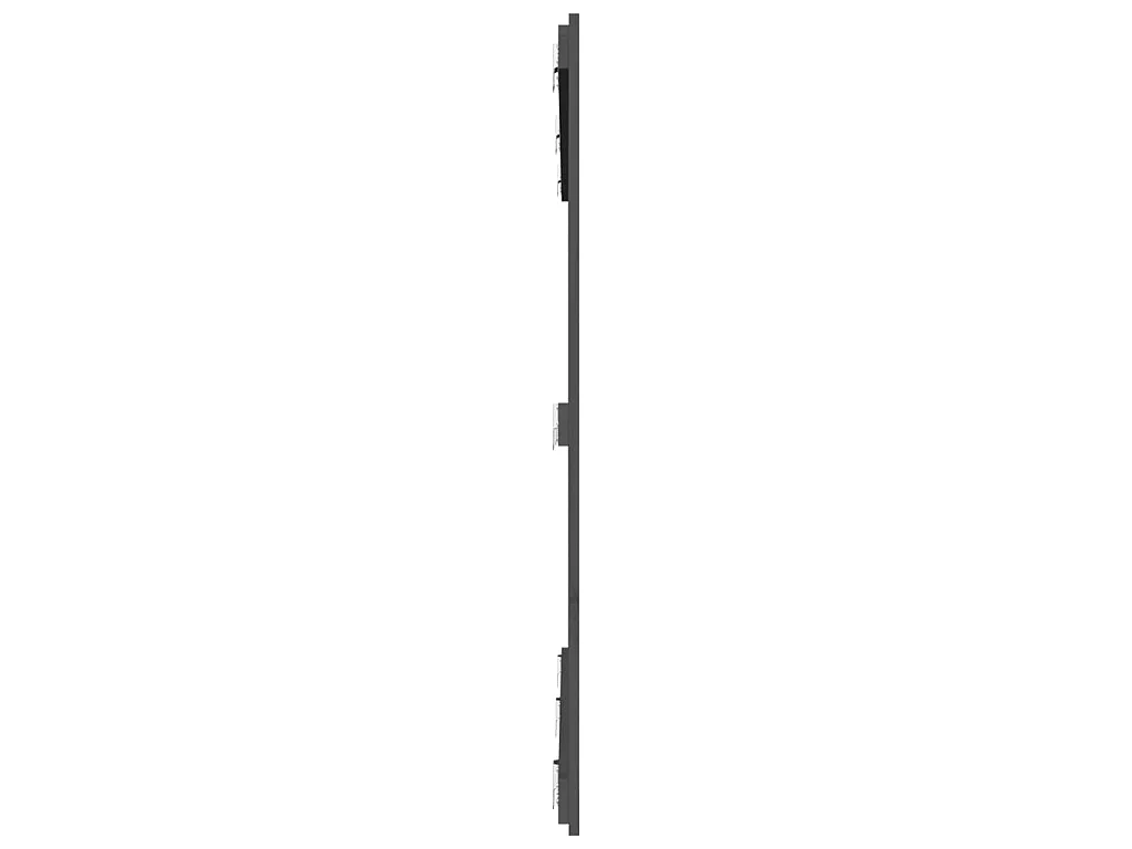 Tête de lit murale Gris 166x3x110 cm Bois massif de pin POI61148 BonneVie Meuble