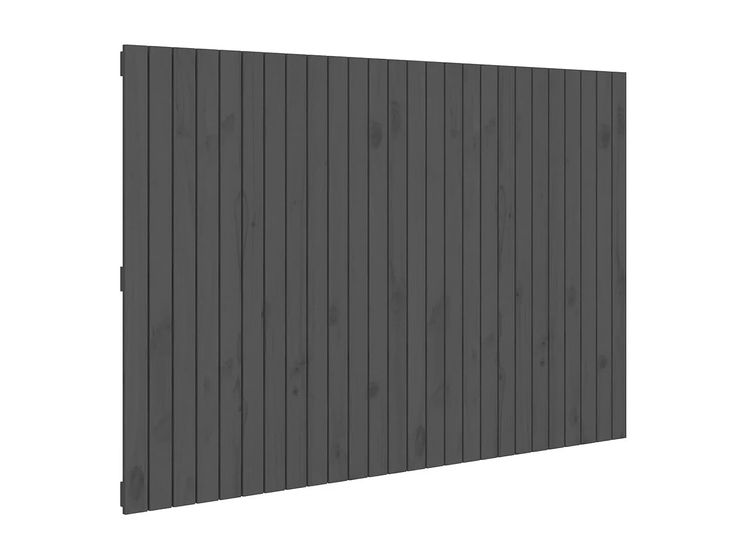 Tête de lit murale Gris 166x3x110 cm Bois massif de pin POI61148 BonneVie Meuble