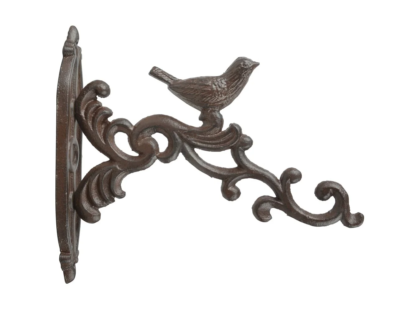 Cabecero con LED de tela marrón oscuro 93x16x118/128 cm ES90975