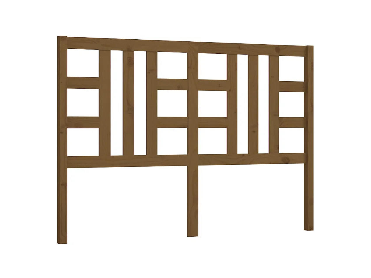 Tête de lit Marron miel 146x4x100 cm Bois massif de pin POI99473 BonneVie Meuble