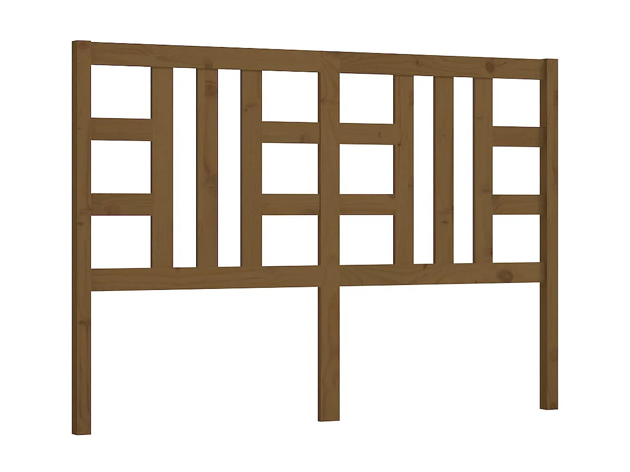 Hoofdbord 146x4x100 cm massief grenenhout honingbruin NL478306