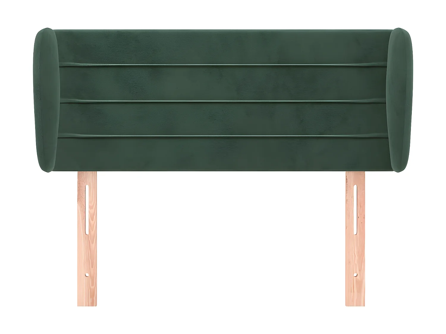 Cabecero de terciopelo verde oscuro 93x23x78/88 cm ES515520